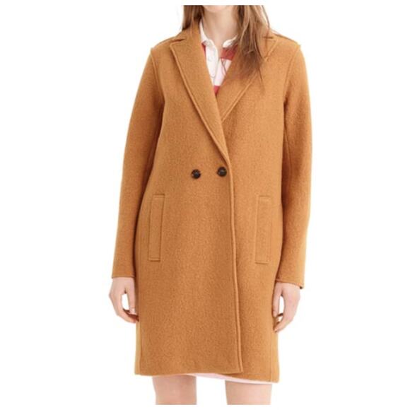 J. Crew Warm Caramel Daphne topcoat in Italian boiled wool (Size 4T) - Picture 1 of 9